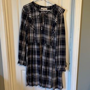 Loft plaid dress